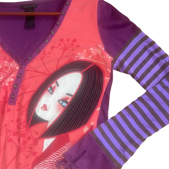 Custo Barcelona Tops - CUSTO Barcelona Graphic Printed Top